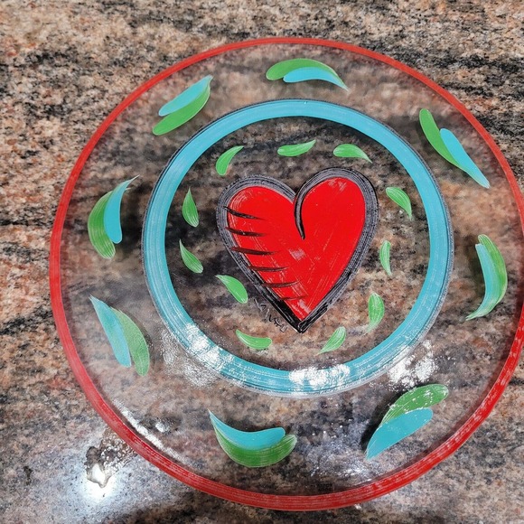 Kosta Boda Dining Kosta Boda Heart Hand Painted S Ulrica 3 Glass